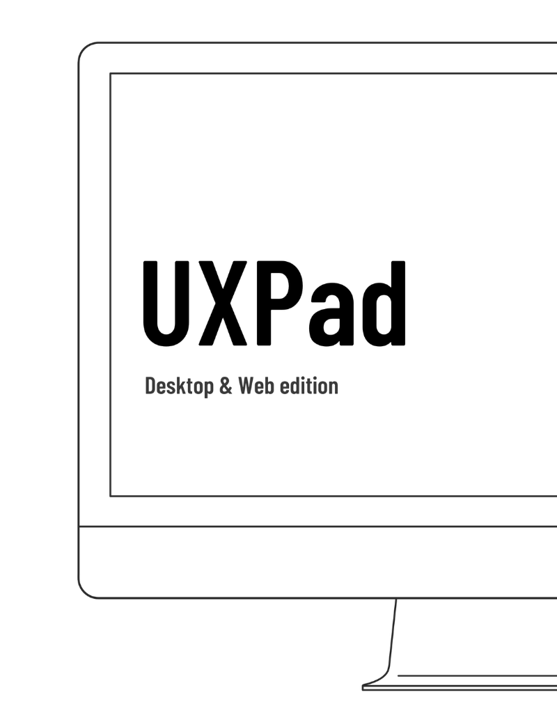 UXPad Desktop & Web edition: edition title page template