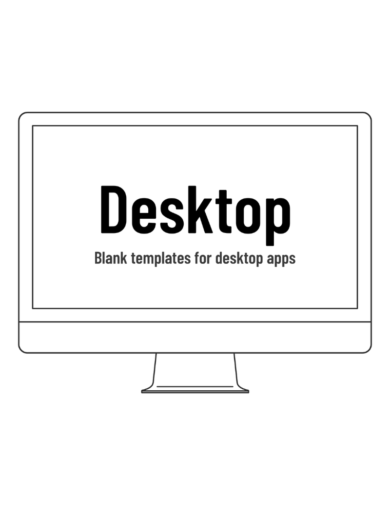 UXPad Desktop & Web edition: desktop section template