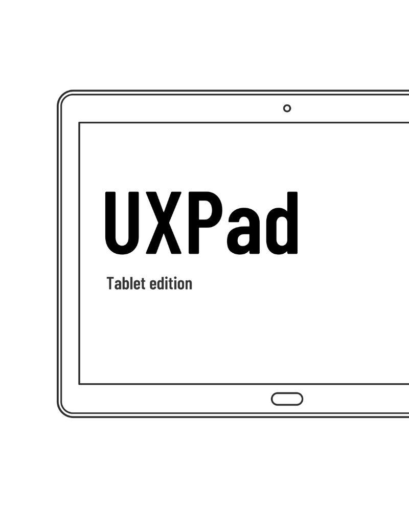 UXPad Tablet edition: edition title page template
